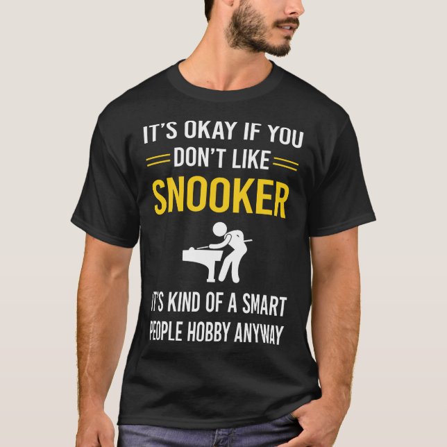 Smart People Snooker T-Shirt (Front)