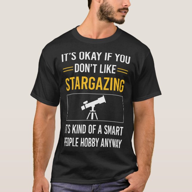 Smart People Stargazing Stargaze T-Shirt (Front)