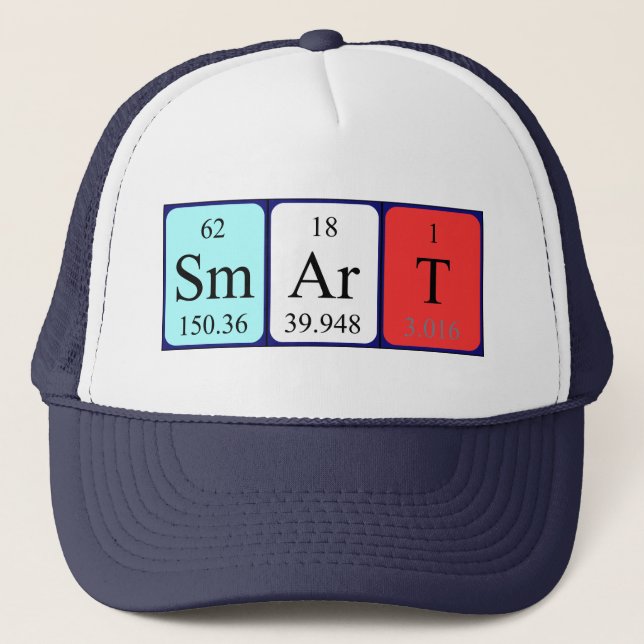 Smart periodic table name hat (Front)