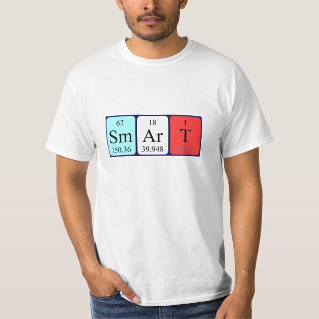 Smart periodic table name shirt (Front)