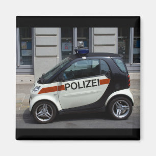 smart Police Car Magnet