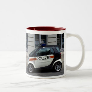 smart Police Car Two-Tone Coffee Mug