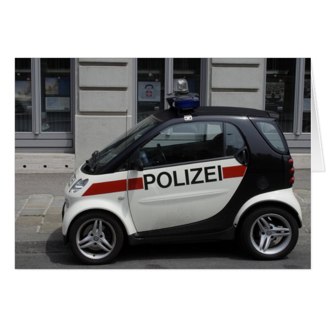 Smart Polizei Auto (Front Horizontal)