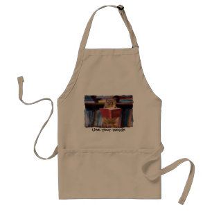 Smart Squirrel Reading a Dictionary Standard Apron