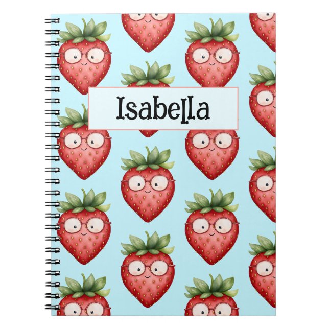 Smart Strawberry  Notebook (Front)