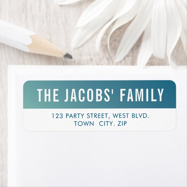 SMART stylish modern ombre mint blue gradient (Insitu)