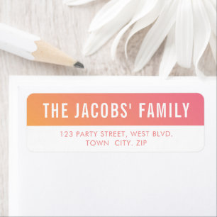 SMART stylish modern ombre pink yellow gradient