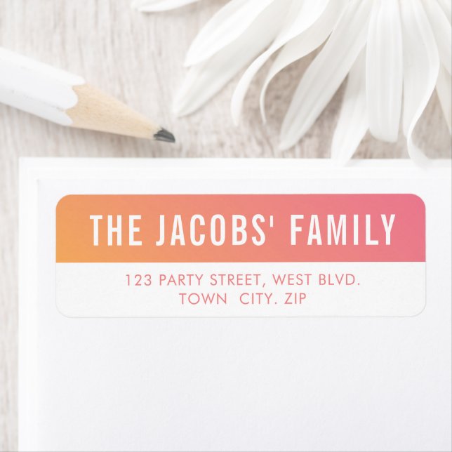 SMART stylish modern ombre pink yellow gradient (Insitu)