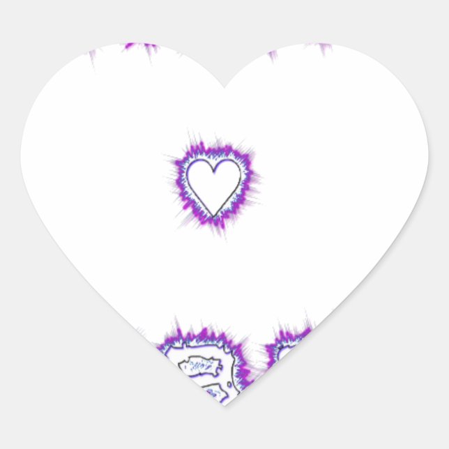 Smart Vibes Quote Text Art Design Heart Sticker (Front)