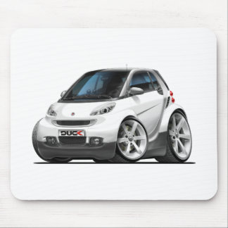 Smart White Car Mouse Mat