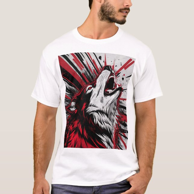 Smart Wolf – The Wise Guardian T-Shirt (Front)