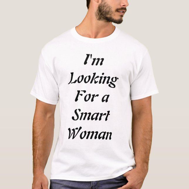 smart woman in a real short skirt T-Shirt (Front)