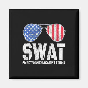 Smart Women Against Trump Funny Anti-trump 2024  Magnet