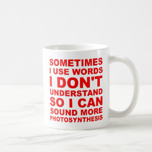 Smart Words Funny Mug
