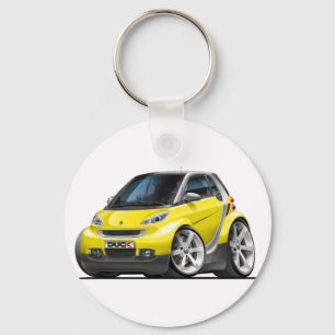 Smart Yellow Car Key Ring