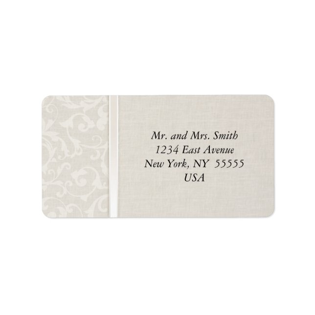 SmartElegance Natural Wedding Collection Label (Front)