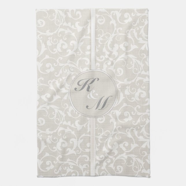 SmartElegance Natural Wedding Collection Tea Towel (Vertical)