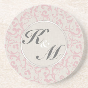 SmartElegance Pink Wedding Collection Coaster