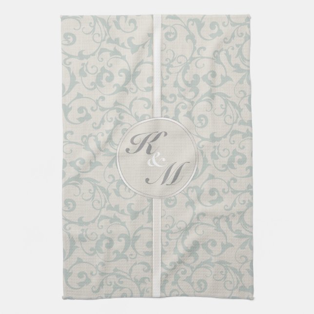 SmartElegance SeaSpray Wedding Collection Tea Towel (Vertical)