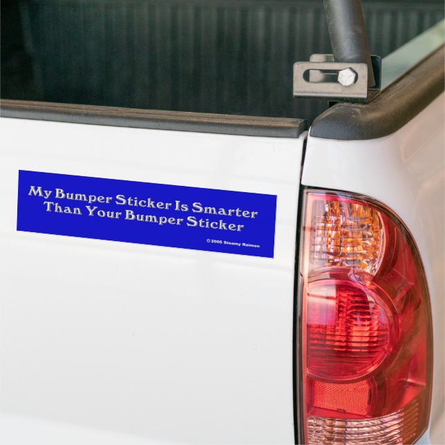 Smarter Bumper Sticker (On Truck)