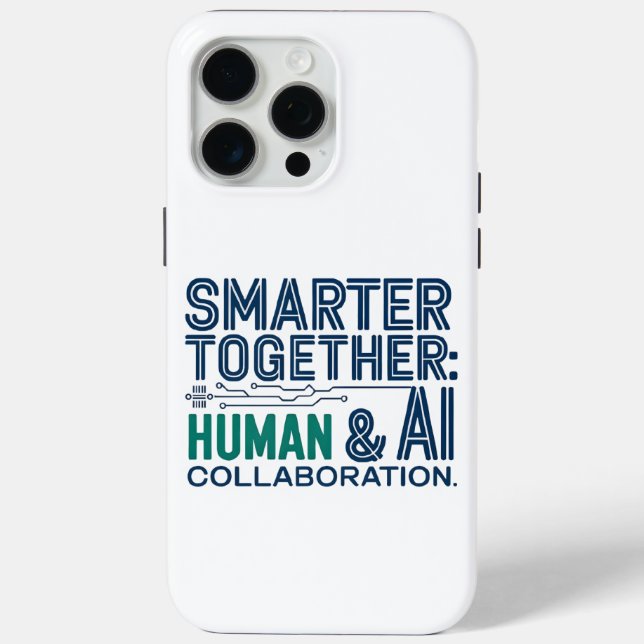 Smarter Together iPhone Case | Human AI (Back)