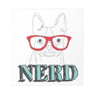 Smartest Boston Terrier Black and White Cute Puppy Notepad