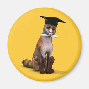 Smartest Fox Of Campus Magnet