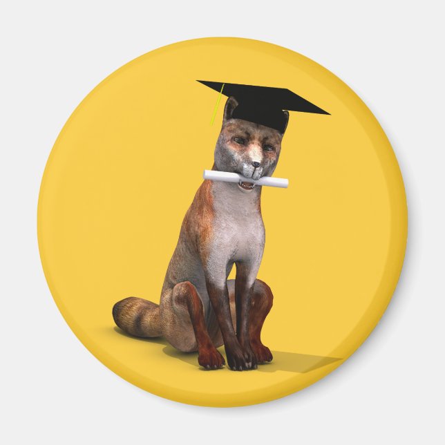 Smartest Fox Of Campus Magnet (Front)