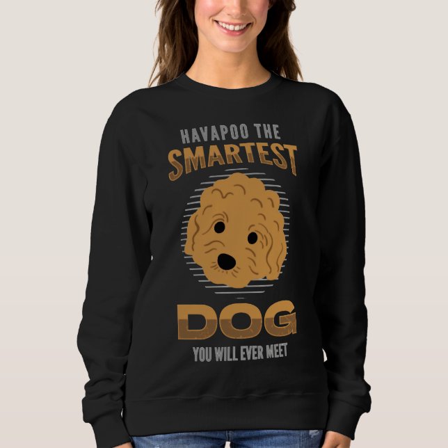 Smartest Poodle Dog Sweatshirt (Front)