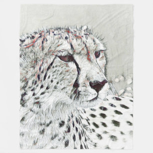 smartmix animal- cheetah fleece blanket