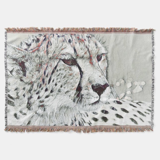 smartmix animal- cheetah throw blanket (Front)