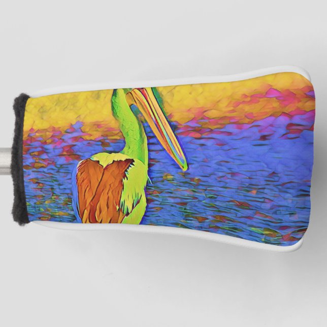 smartmix animal- pelican golf head cover (Front)