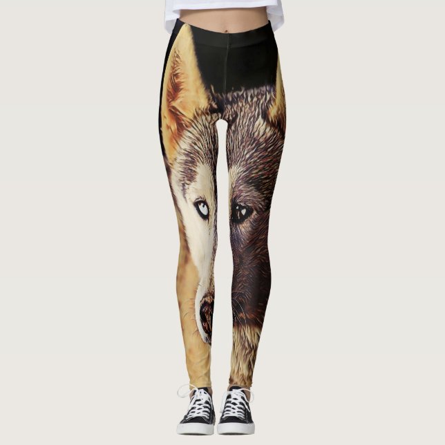 smartmix animal- wolf leggings (Front)