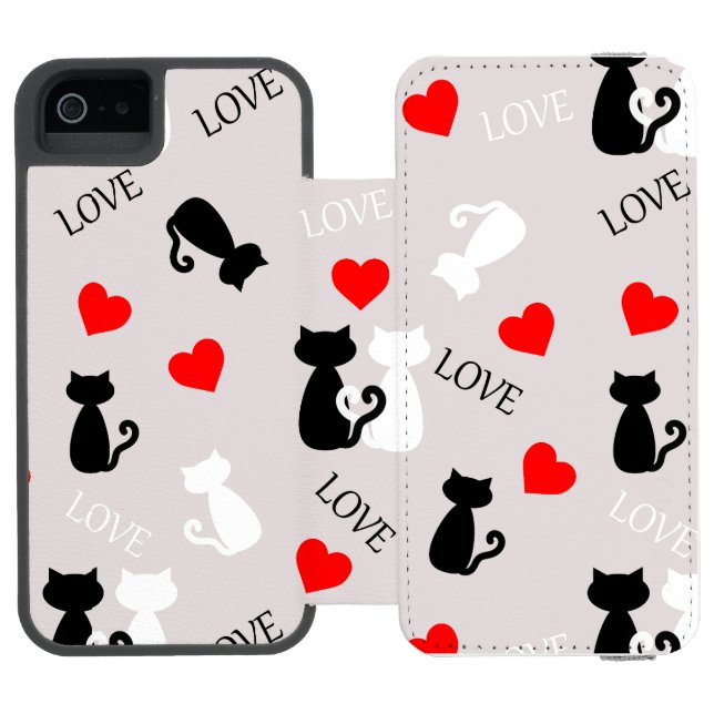 Smartphone case with cats incipio iPhone wallet case (Folio Open)