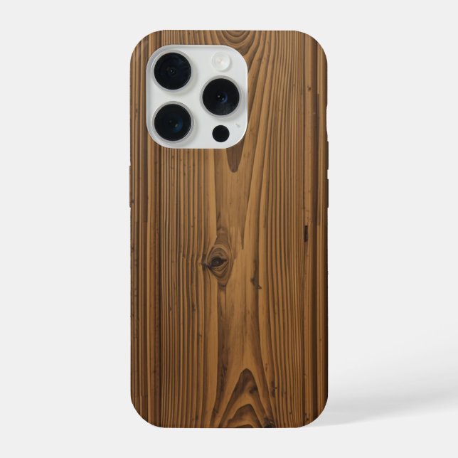 Smartphone case with wooden texture (Back)