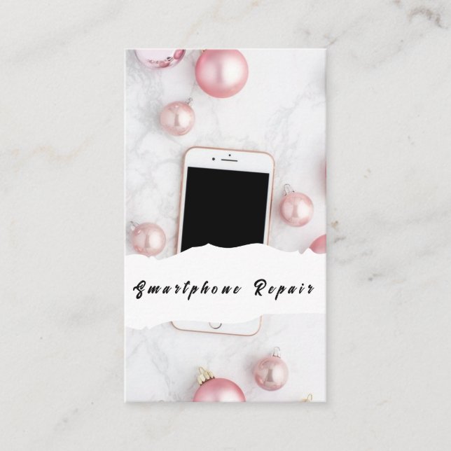Smartphone Mobile Phone Repair Business Cards (Front)