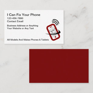 Smartphone Repair Services Business Cards
