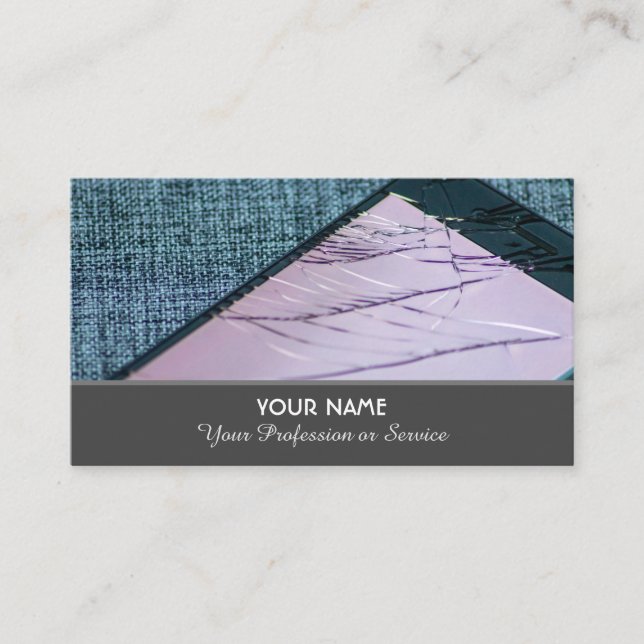Smartphone repair specialist services business car business card (Front)