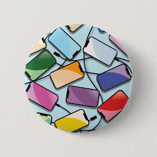 Smartphones with a notch 6 cm round badge