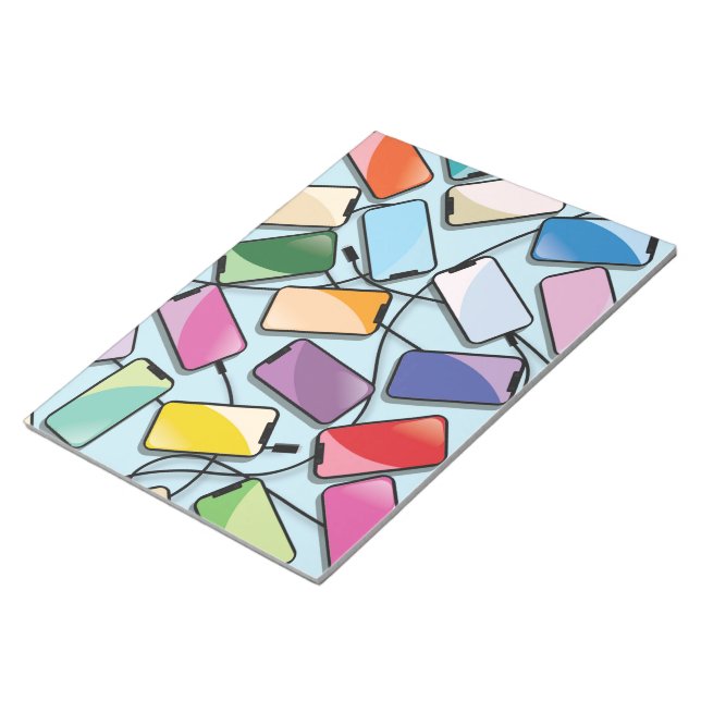 Smartphones with a notch notepad (Angled)