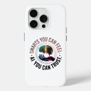 Smarts You Can Feel – AI Brain Futuristic Design iPhone 15 Pro Case