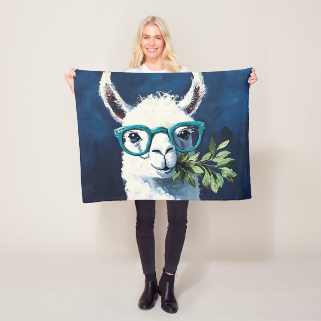 Smarty Llama Chic Fleece Blanket (In Situ)