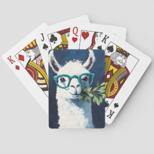 Smarty Llama Chic Playing Cards