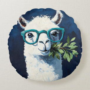 Smarty Llama Chic Round Cushion