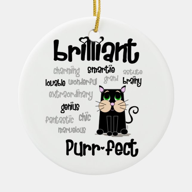 Smarty Pants Ceramic Tree Decoration (Front)