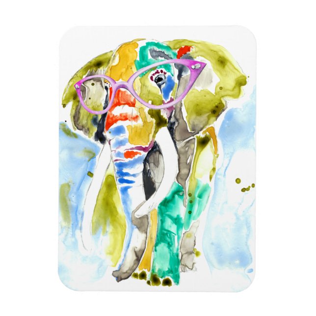 Smarty-Pants Elephant Magnet (Vertical)