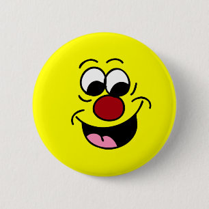 Smarty Pants Face Grumpey 6 Cm Round Badge