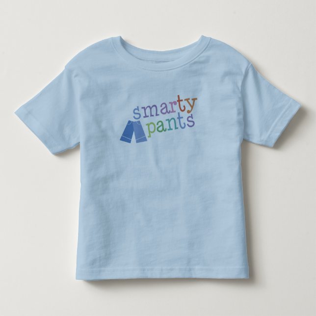 Smarty Pants Funny Toddler T-Shirt (Front)