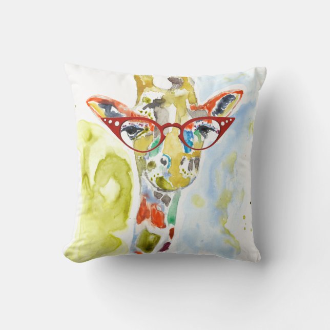 Smarty-Pants Giraffe Cushion (Front)
