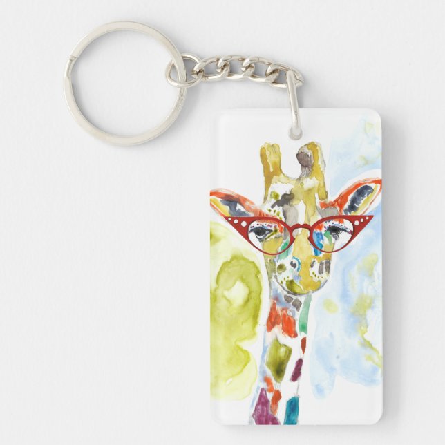 Smarty-Pants Giraffe Key Ring (Front)